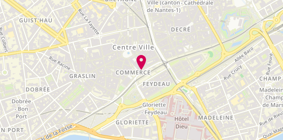 Plan de Agence de Voyages Fram, 10 Allée Brancas, 44000 Nantes