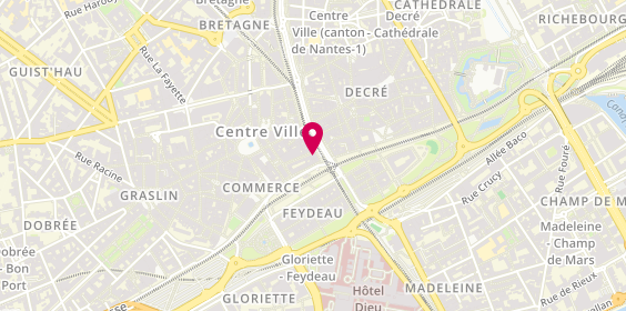 Plan de Agence de voyage Promovacances, 1 Allée Cassard, 44000 Nantes