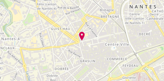 Plan de Agence de voyage Fram NANTES, 32 Rue du Calvaire, 44000 Nantes