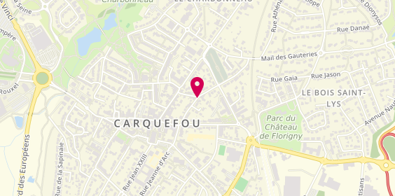 Plan de Tourcom, 10 Rue Harrouys, 44470 Carquefou