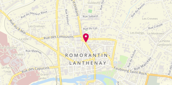 Plan de Simplon Voyages, 93 Rue Georges Clemenceau, 41200 Romorantin-Lanthenay