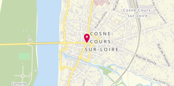 Plan de Viabela Voyages, 1 Rue du Commerce, 58200 Cosne-Cours-sur-Loire