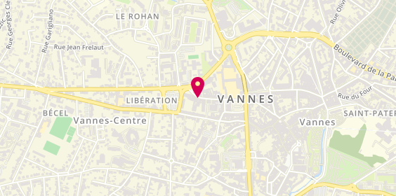 Plan de Les Carnets de Magellan • Agence de voyage sur mesure Vannes, 17 Bis Rue Hoche, 56000 Vannes