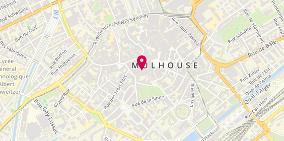 Plan de Agence Havas Voyages, 24 Rue Henriette, 68100 Mulhouse