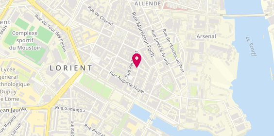 Plan de Agence de voyage TUI STORE Lorient, 55 Rue de Liège, 56100 Lorient