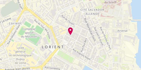 Plan de Univairmer, 14 Rue de l'Assemblée Nationale, 56100 Lorient