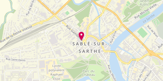 Plan de Sabl' et Voyages, 2 Rue Gambetta, 72300 Sablé-sur-Sarthe