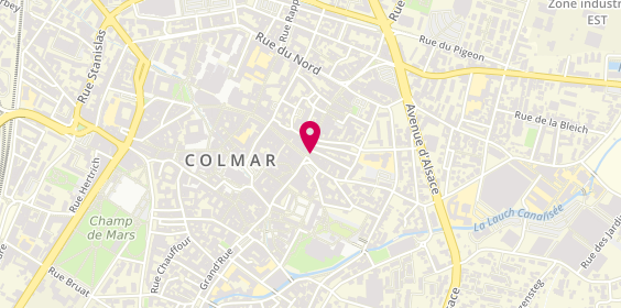 Plan de Agence de voyage l'tur Colmar, 4 Rue Vauban, 68000 Colmar