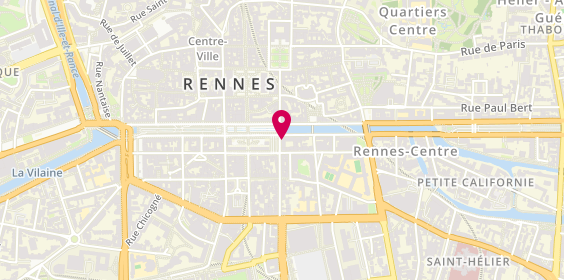Plan de Havas Voyages, 1 Rue Maréchal Joffre, 35102 Rennes