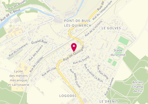 Plan de SN Agences, 38 Rue Quimper, 29590 Pont-de-Buis-lès-Quimerch