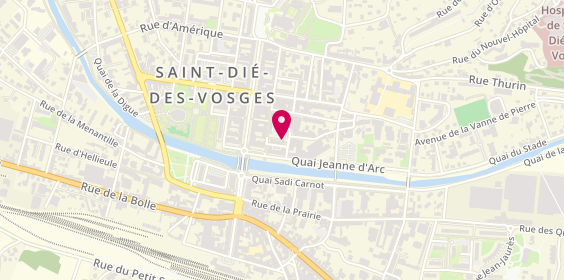 Plan de Globe Aventures Voyages, 10 Rue Pastourelle, 88100 Saint-Dié-des-Vosges
