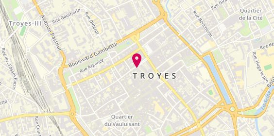Plan de Martine Roussel Voyages - Jet Tours, 2 Rue Aristide Briand, 10000 Troyes