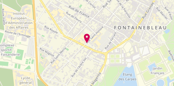 Plan de Loin de la Foule, 32 Rue Saint Honore, 77300 Fontainebleau