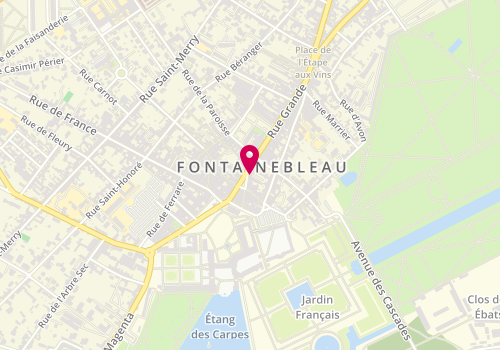 Plan de Navitour Voyages - Fontainebleau, 36 Rue Grande, 77300 Fontainebleau