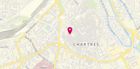 Plan de Agence de voyages FRAM Chartres, 33 Rue Noël Ballay, 28000 Chartres