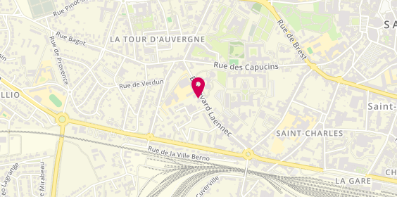 Plan de Civi-Ling Séjours scolaires et Linguistiques, 39 Bis Boulevard Laennec, 22000 Saint-Brieuc