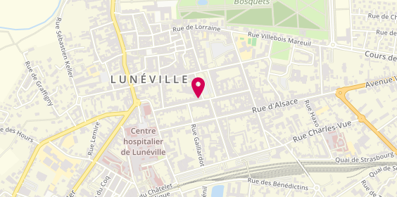 Plan de Havas Voyages, 16 place Léopold, 54300 Lunéville