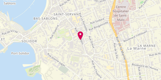 Plan de Nouvelles frontières, 54 Rue Ville Pépin, 35400 Saint-Malo