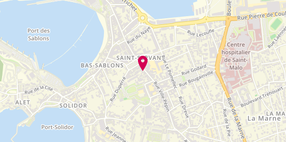 Plan de Havas Voyages, 14 Rue Ville Pépin, 35400 Saint-Malo