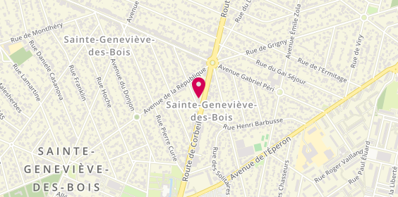 Plan de Agence Havas Voyages, 118 Bis Route de Corbeil, 91704 Sainte-Geneviève-des-Bois