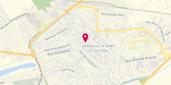 Plan de Mcm Voyages, 32 Rue Thiers, 27130 Verneuil d'Avre et d'Iton