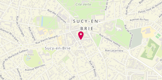 Plan de Saint Leger Voyages, 6 Rue de la Prte, 94370 Sucy-en-Brie