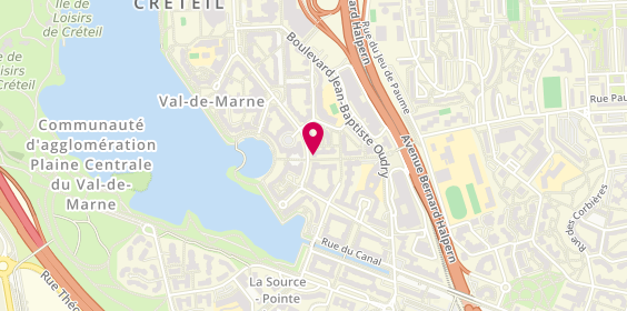 Plan de AMS Voyages, 35 avenue du Général Pierre Billotte, 94000 Créteil