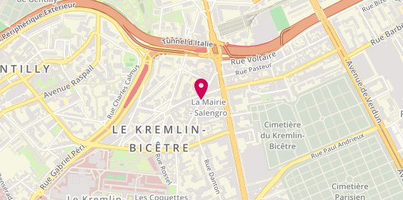 Plan de Chaker Voyages, 19 Rue du Général Leclerc, 94270 Le Kremlin-Bicêtre