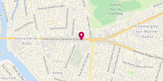 Plan de Agence de voyage TUI STORE Joinville-le-Pont, Agencejoinville@Tuifrance.com
56 avenue du Général Gallieni, 94340 Joinville-le-Pont