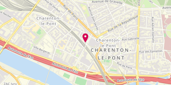 Plan de La Mondiale Tours, 25 Rue Victor Hugo, 94220 Charenton-le-Pont