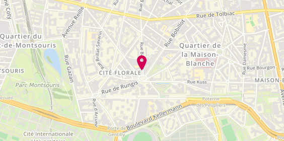 Plan de Ravel Tours, 98 Rue Barrault, 75013 Paris