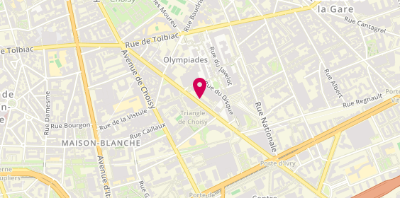Plan de Cfavoyages - Orchid Air - Orchid Tours, 56 Avenue Ivry, 75013 Paris