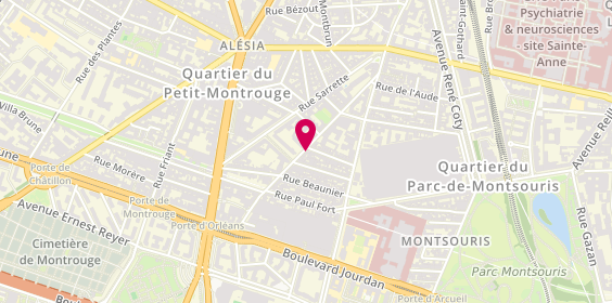 Plan de Maxula Travel & Flight Service, 37 Rue du Père Corentin, 75014 Paris
