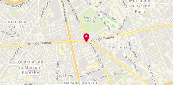 Plan de Chen Voyages, 137 Rue de Tolbiac, 75013 Paris