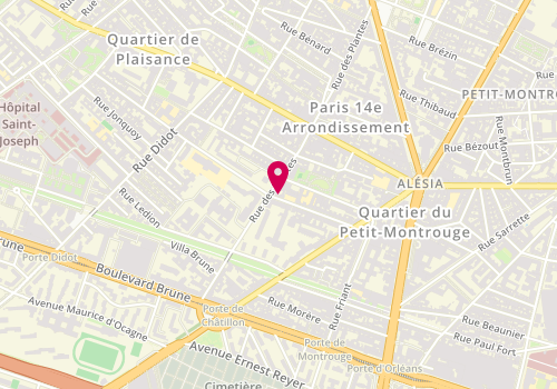 Plan de Peppermint, 36 Rue Antoine Chantin, 75014 Paris