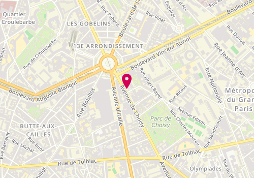 Plan de Sevhe Voyages International - Cv Voyages, 180 Avenue de Choisy, 75013 Paris