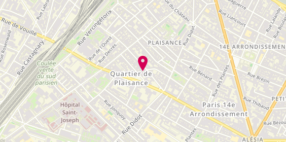 Plan de The French Travel, 84 Rue de Gergovie, 75014 Paris