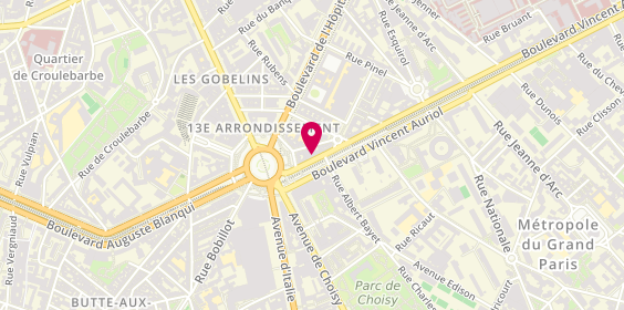 Plan de Maxim International, 176 Boulevard Vincent Auriol, 75013 Paris