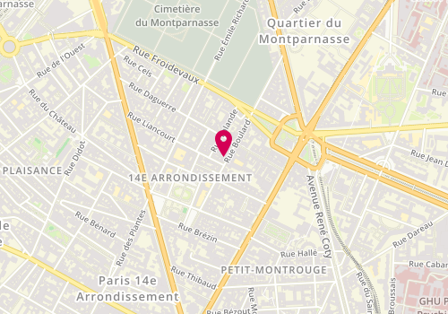 Plan de Selectour Stt Voyages, 28 Rue Boulard, 75014 Paris