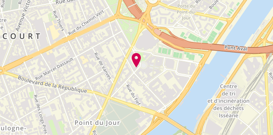 Plan de Tourcom, 40 Point du Jour, 92100 Boulogne-Billancourt