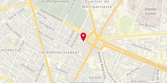 Plan de Amerotel - Club du Grand Voyageur, 14 place Denfert-Rochereau, 75014 Paris