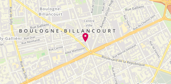 Plan de Club Med Voyages, 174 Boulevard Jean Jaurès, 92100 Boulogne-Billancourt