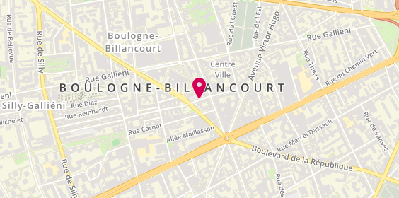 Plan de Voyages Laurent, 28 Rue Georges Sorel, 92100 Boulogne-Billancourt
