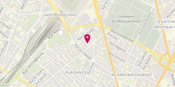 Plan de Agence de voyage Sol Latino, 27 Rue du Texel, 75014 Paris