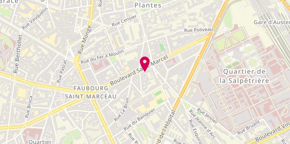 Plan de NF Voyages - Paris 13, 47 Boulevard Saint-Marcel, 75013 Paris