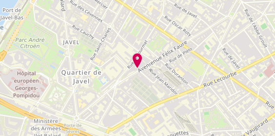 Plan de Centrale Voyages, 86 avenue Félix Faure, 75015 Paris