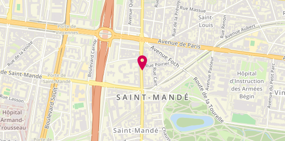 Plan de Jancarthier Voyages, 15 avenue du Général de Gaulle, 94160 Saint-Mandé