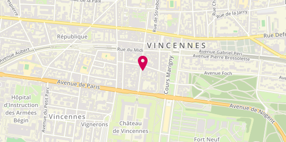 Plan de Selectour, 16 avenue du Château, 94300 Vincennes