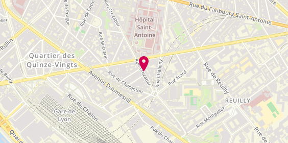 Plan de Tourcom, 16 Rue Crozatier, 75012 Paris