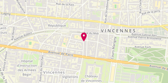 Plan de Kuoni - Vincennes, 32 Rue de Montreuil, 94300 Vincennes